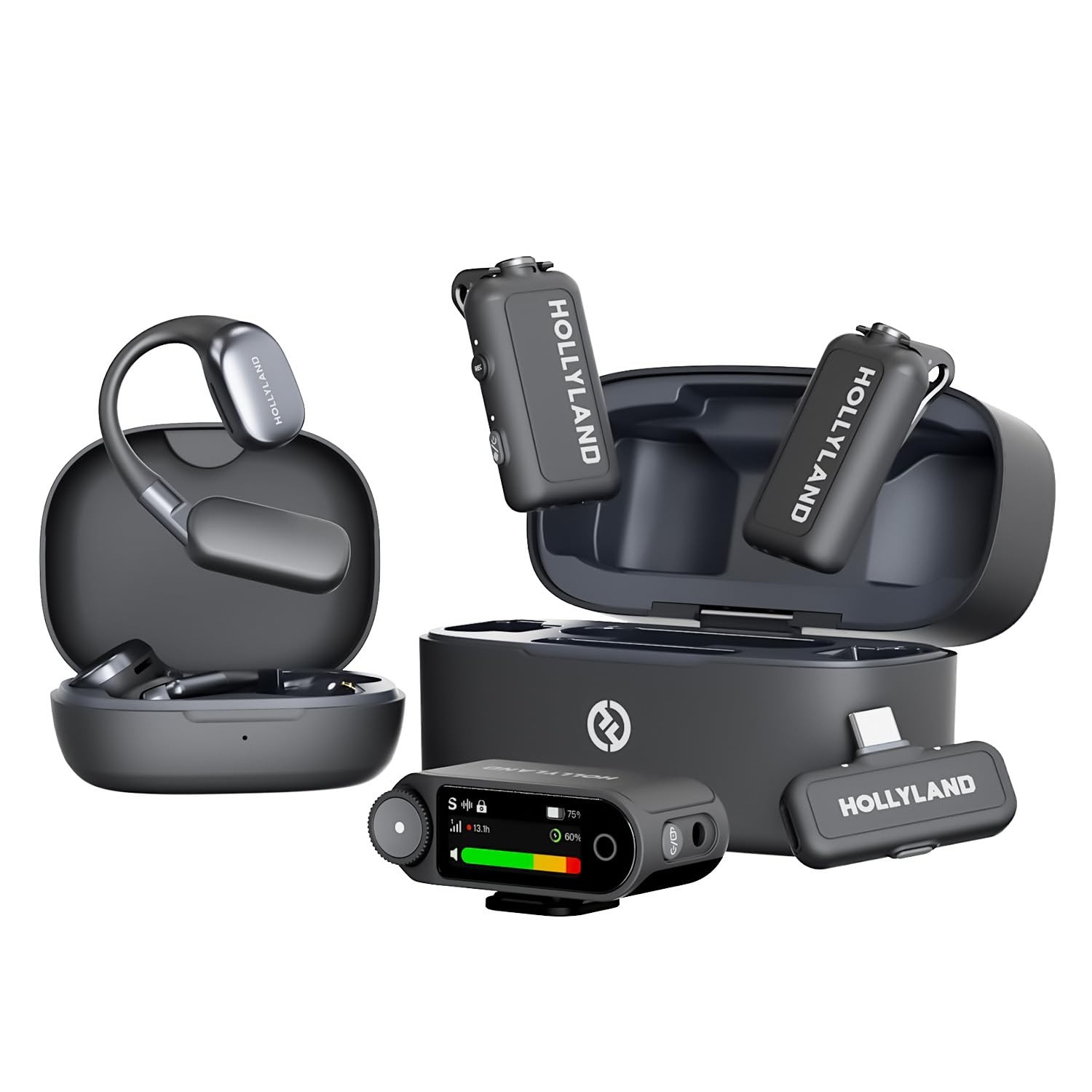 Hollyland Lark MAX 2 Wireless Microphone iPhone/Camera/Android (Ultimate Combo)