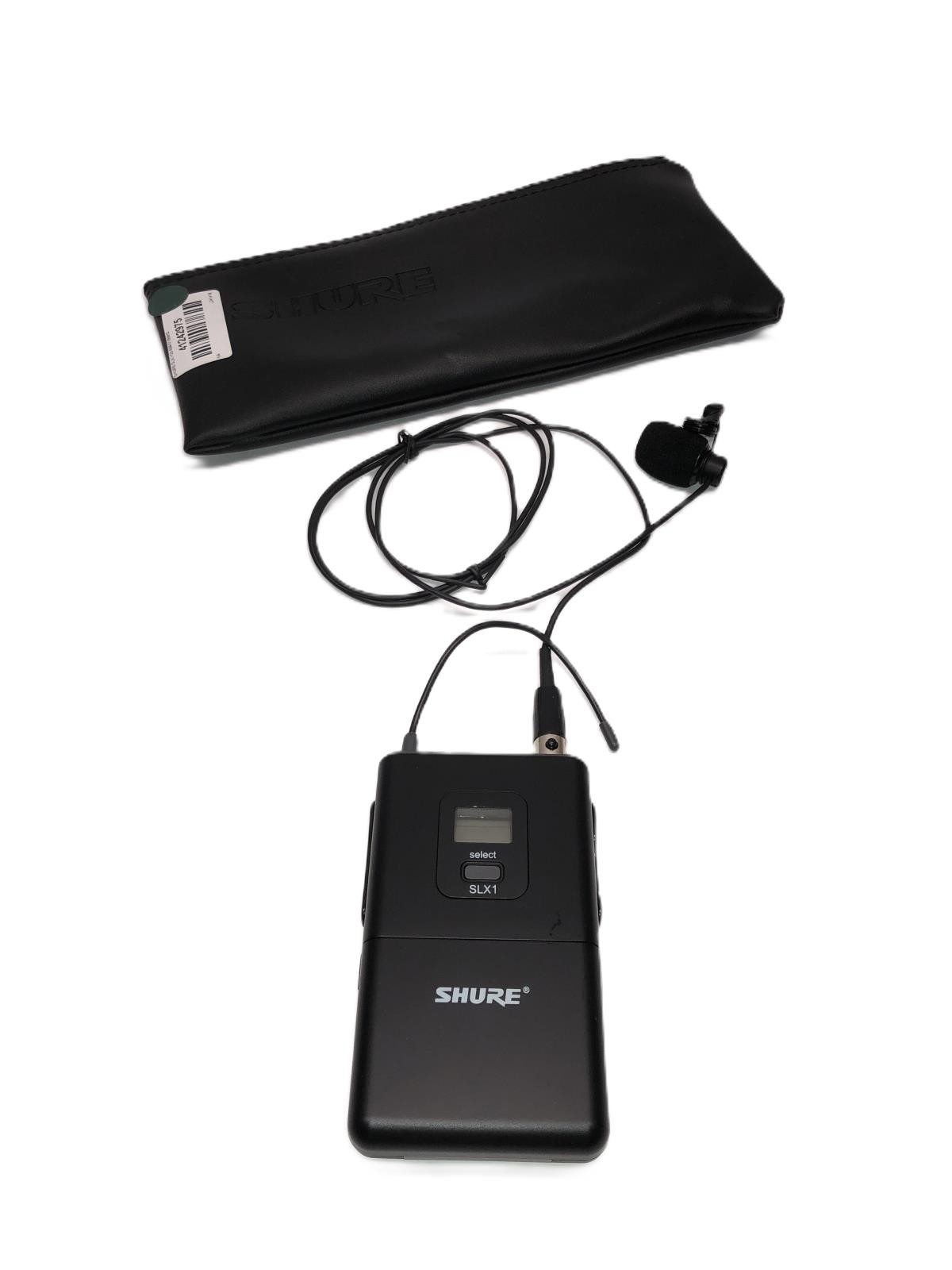 Shure SLX1 Wireless Transmitter G5 494-518MHz w/ Lavalier Mic – VGC