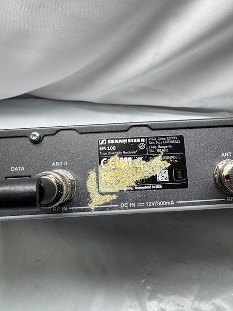 Sennheiser ew100 EM 100 G3 True Diversity Receivers # 527471*Pre Owned