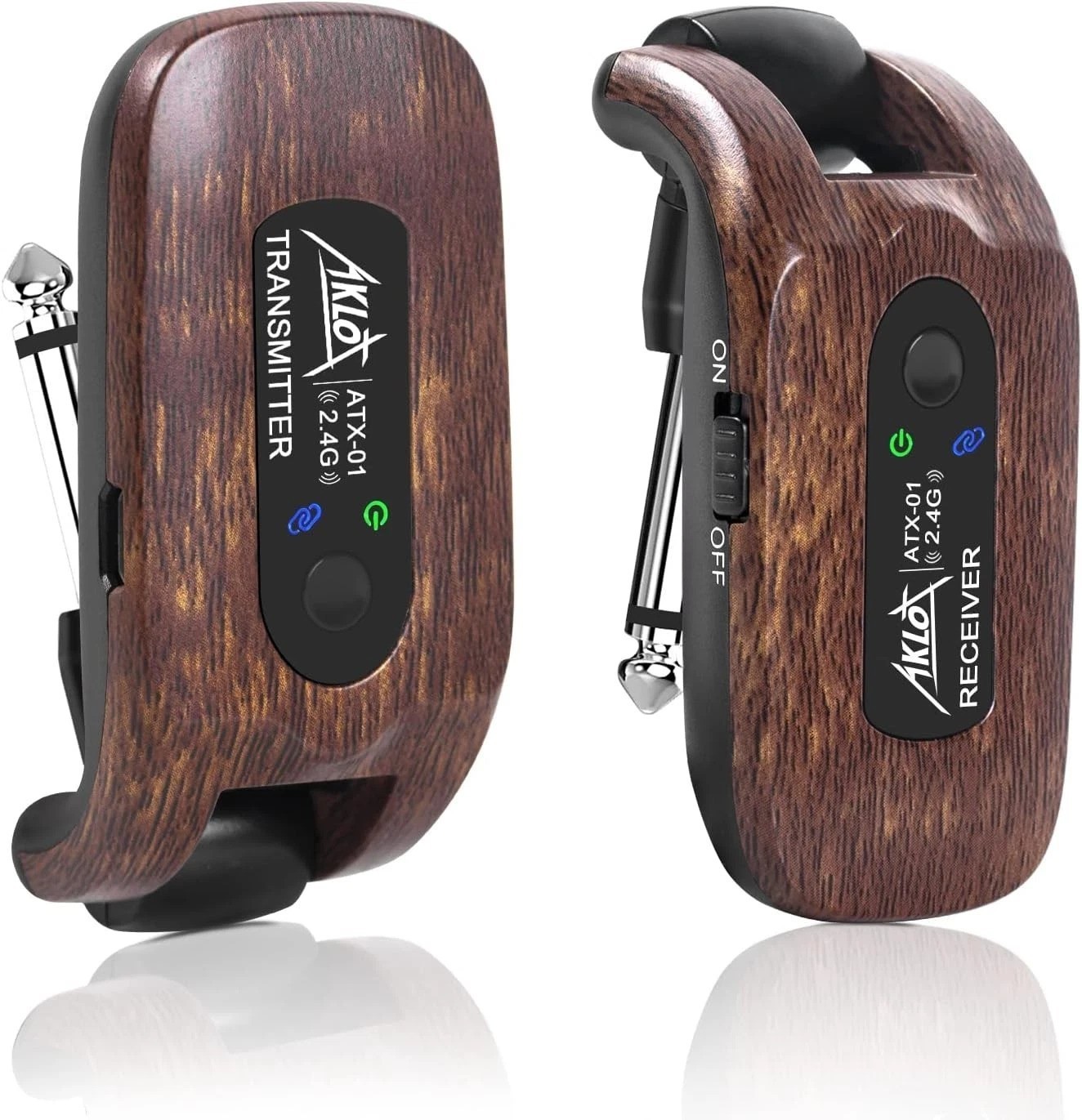 Rechargeable Wireless Guitar System – Supports Multiple Devices, 10+ Hours Play