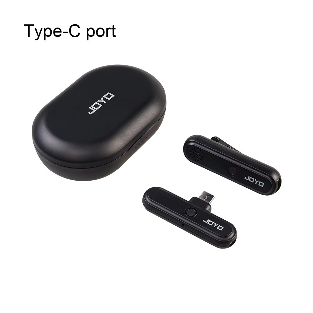 JW-05M Wireless Microphone System Lightning & Type-C Port Lavalier Mic Transmitt
