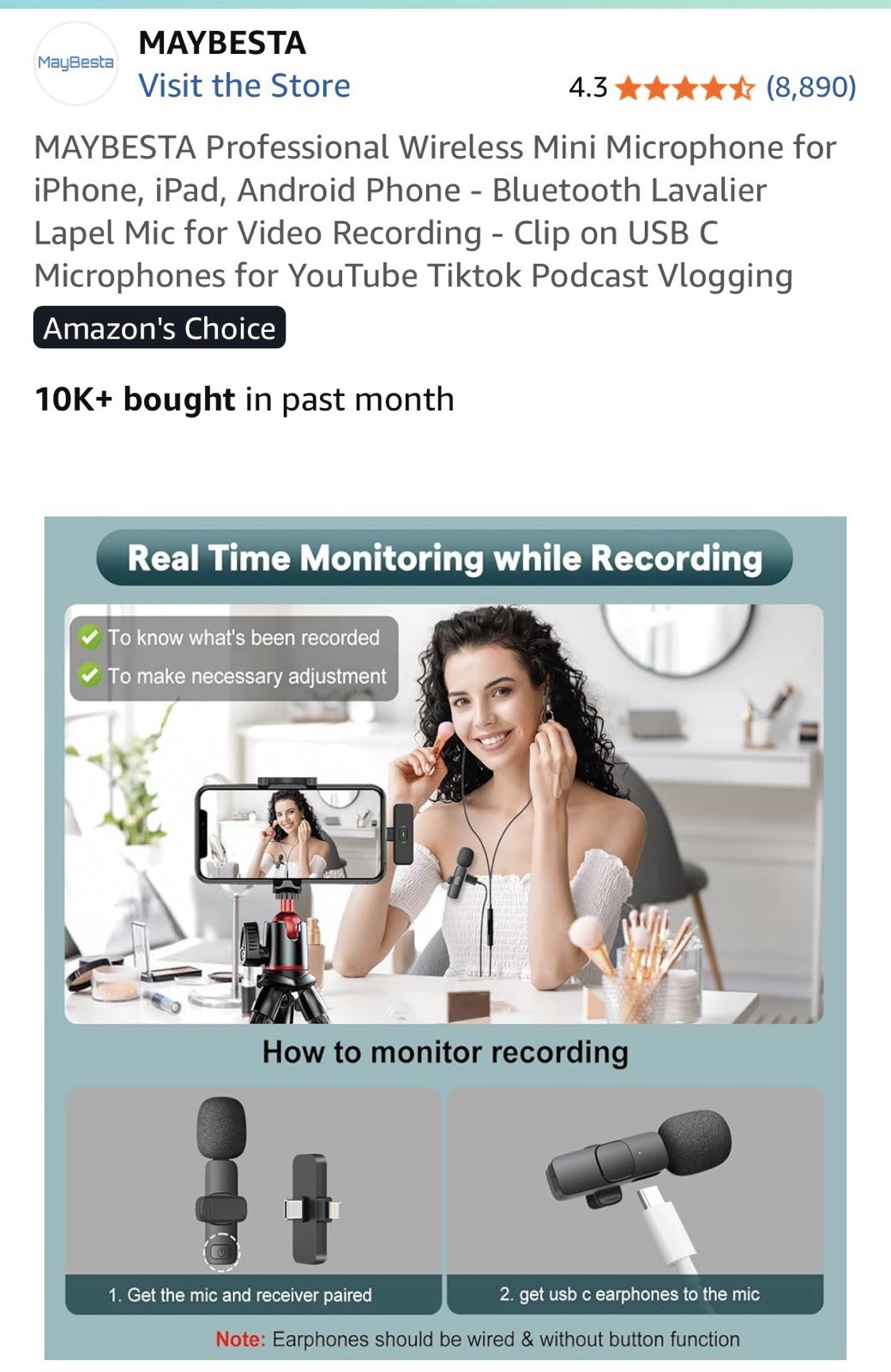 Wireless Mini Lavalier Microphone