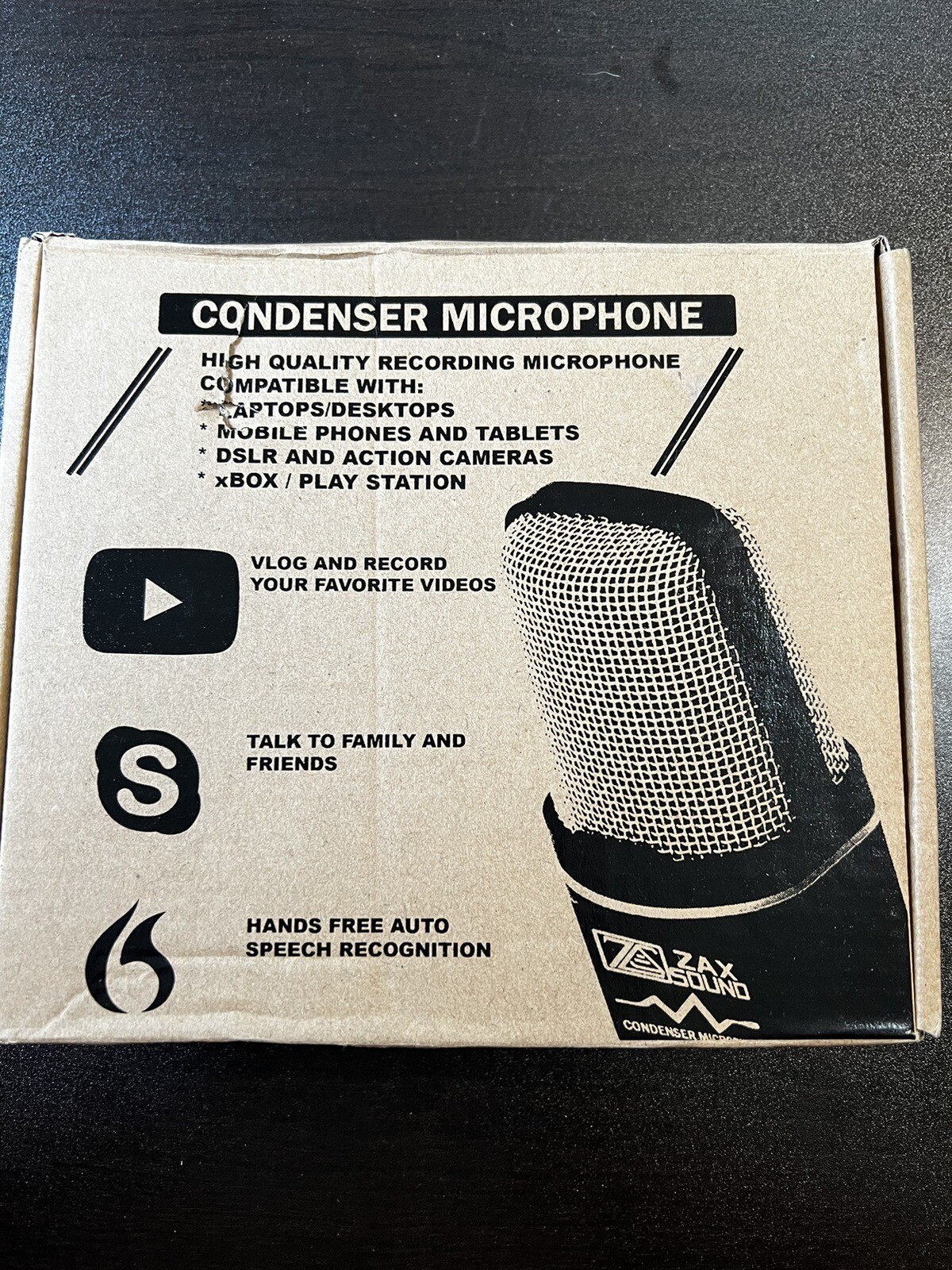 Professional Condenser Microphone With Tripod Zax Sound SF666PRO/ U