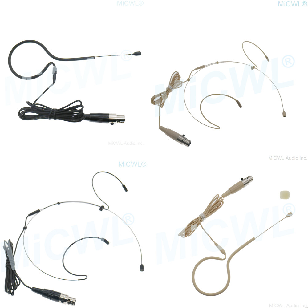 Eearset Headset Microphone for Shure Audio Wireless TA4F Black Beige 4 options