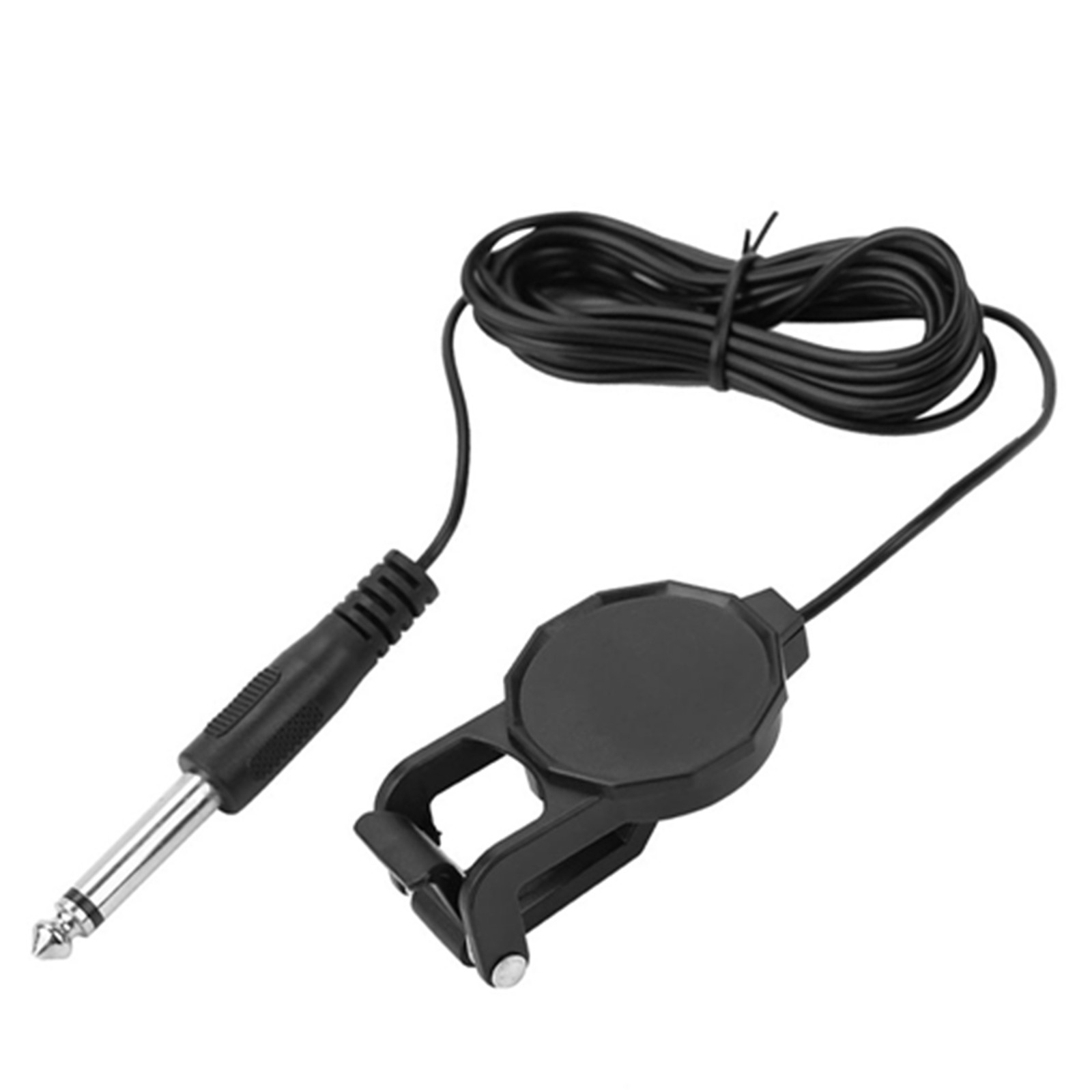 6.35mm Audio Jack Clip On Microphone Piezo Violin Acoustic Guitar Pickup