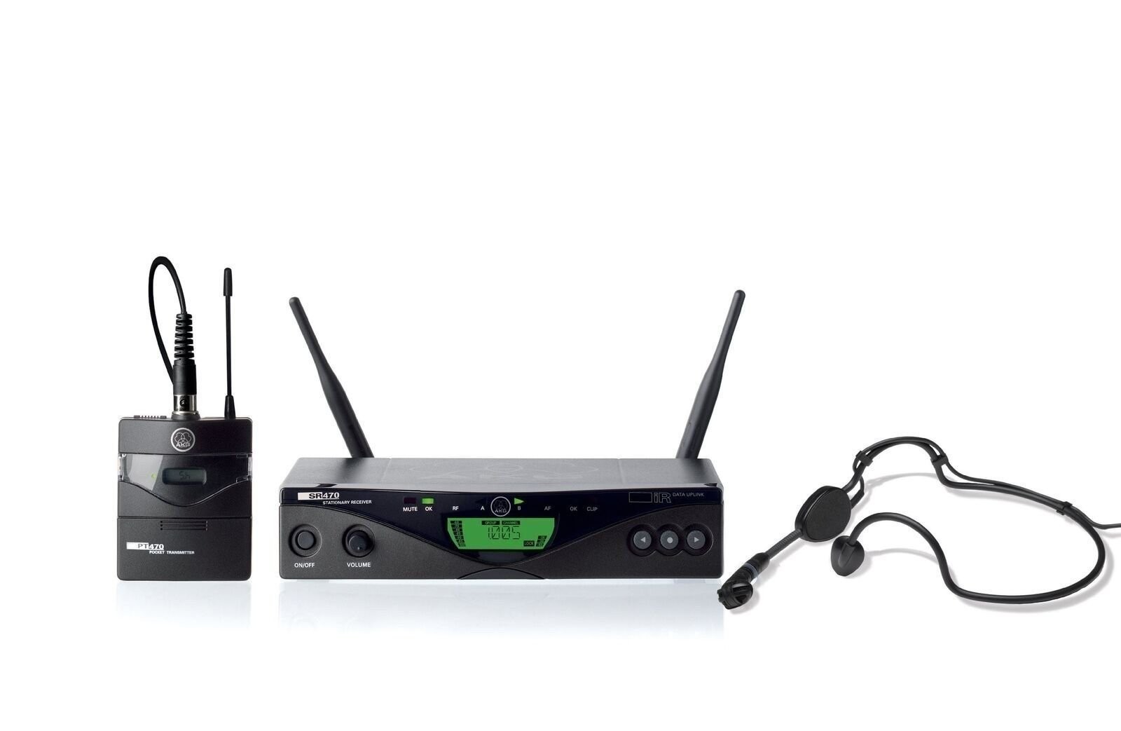 AKG Pro Audio WMS470 Sports Set Band 7 Wireless Handheld Microphone System wi…