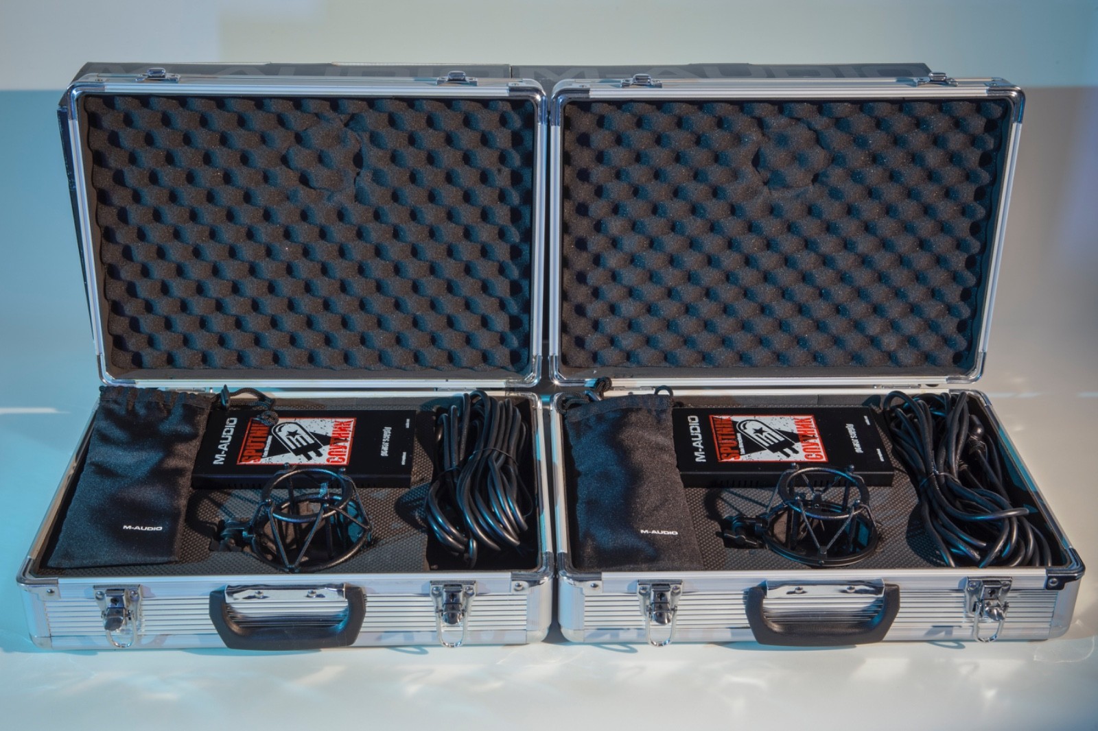 Rare “Matched” Sequential Pair: M-Audio Sputnik Large Diaphragm Condenser Mics