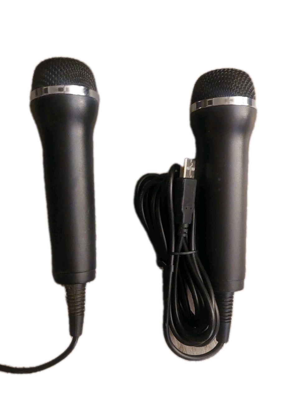 USB Powered Microphone Set Of (2) With 10 Foot Long Cords