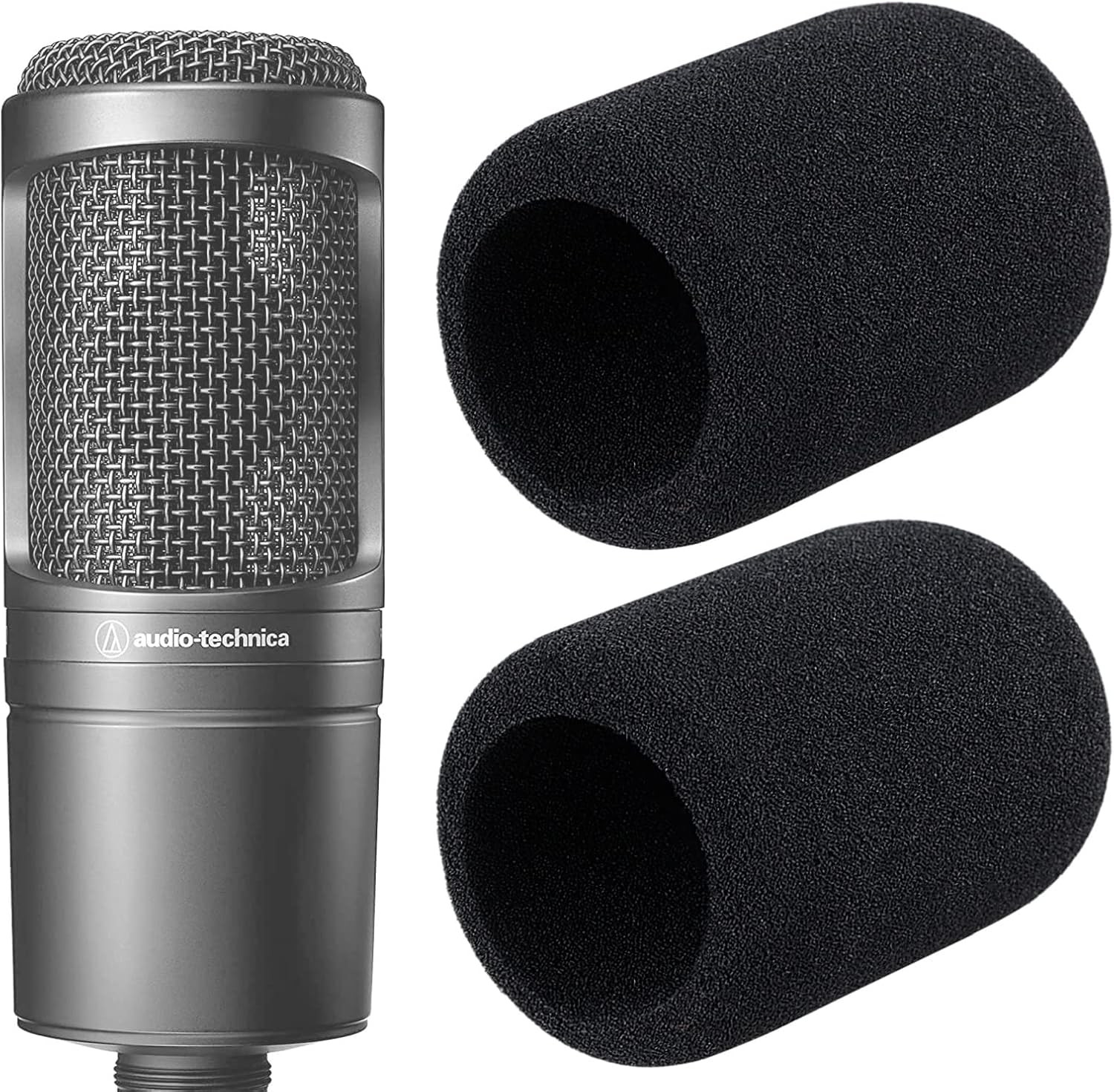 Audio-Technica AT2020 Pop Filter – 2 Windscreens for AT2020 & AT-2035 Microphone