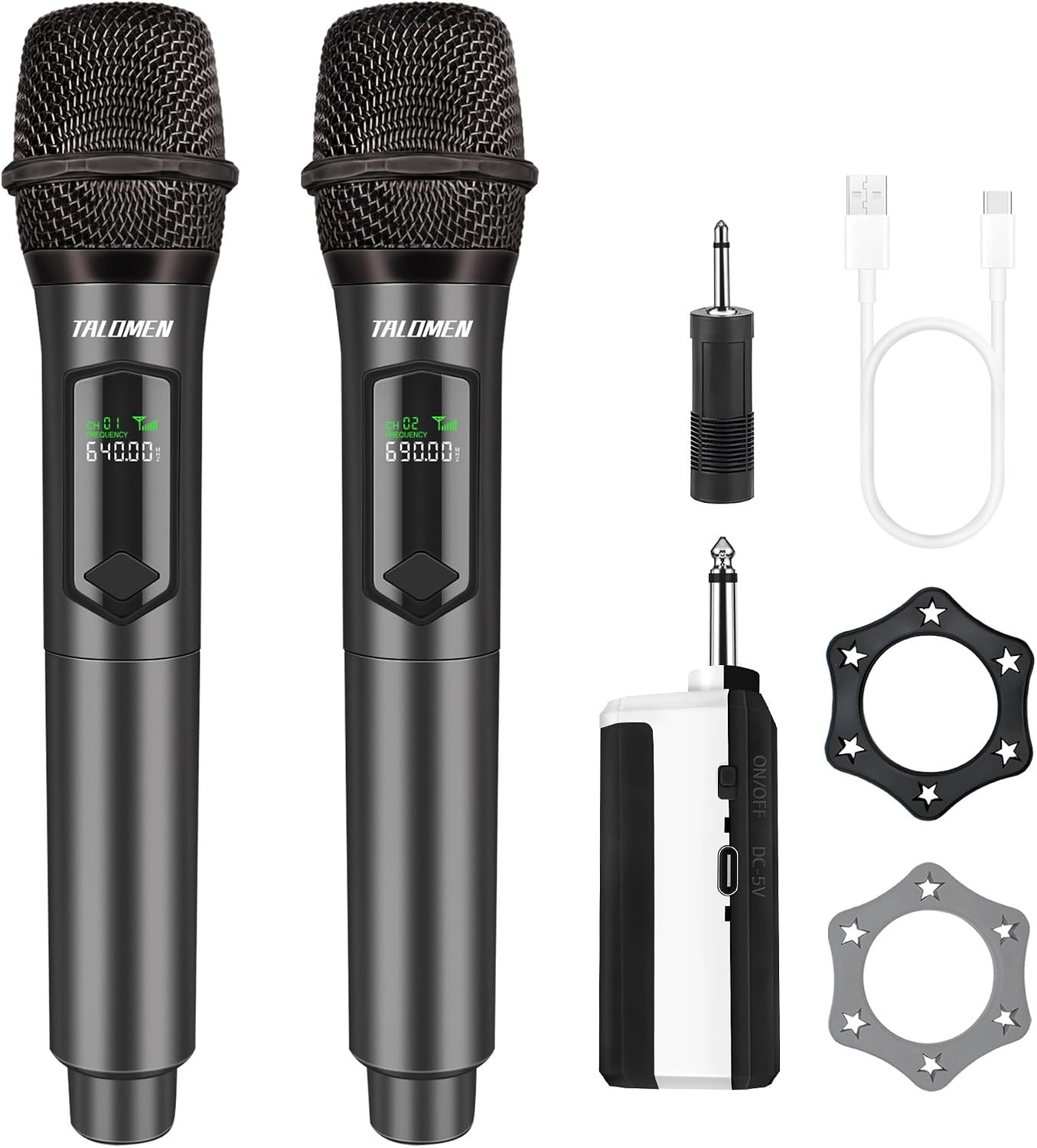 Professional Wireless Dual Handheld Microphone System