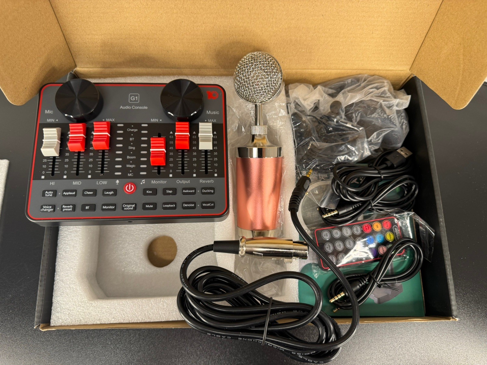 Tenlamp Live G1 Sound Card Kit & T1 Microphone