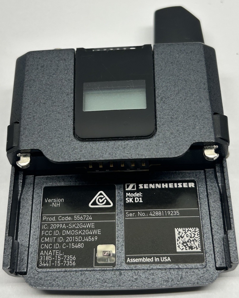 Sennheiser ewD1 Digital Wireless Mic Bodypack Transmitter SK-D1 NH (USA version)