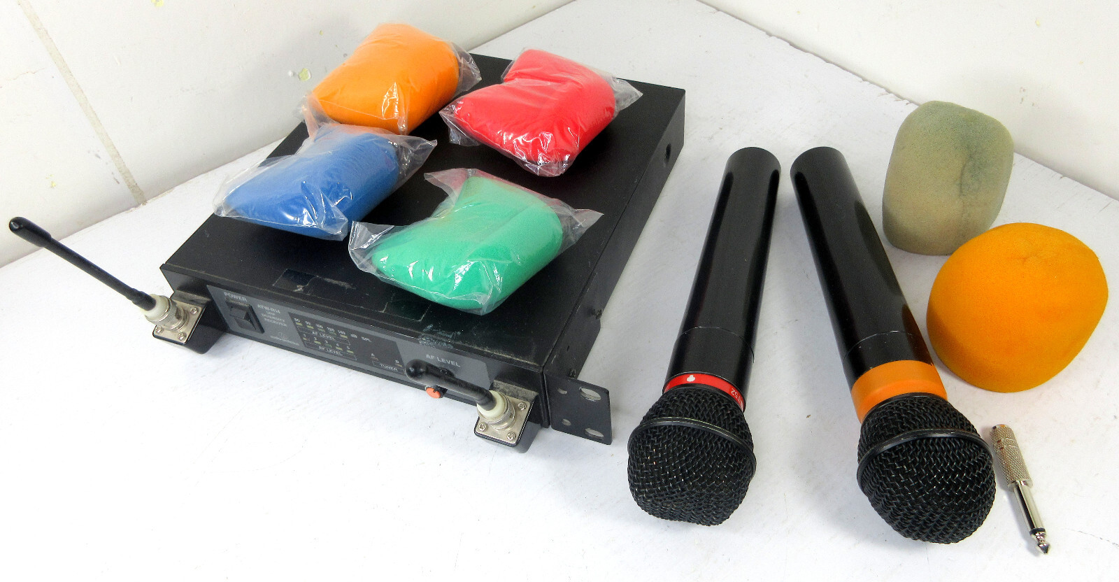 Audio Technica ATW-R14 UHF Diversity Receiver + ATW-T52 Microphone SET of 2