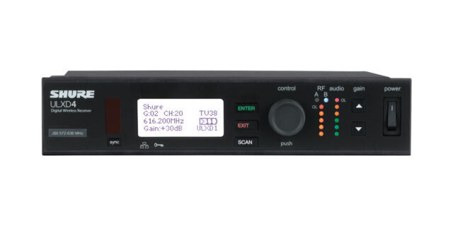 Shure ULXD4=-J50A Single-Channel Digital Wireless Receiver