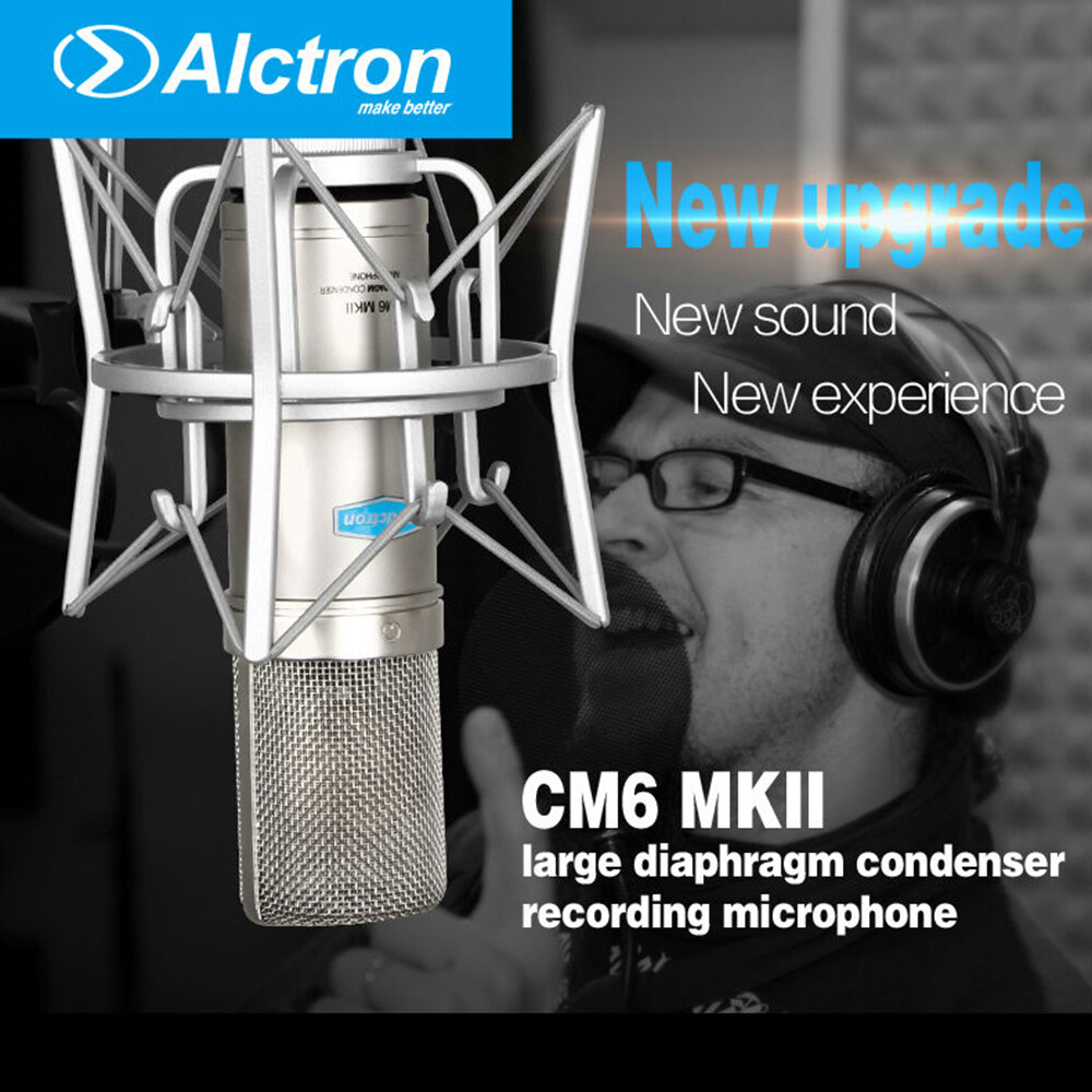 Alctron CM6 MKII Condenser Large Diaphragm Recording Microphone w/ Shock Mount