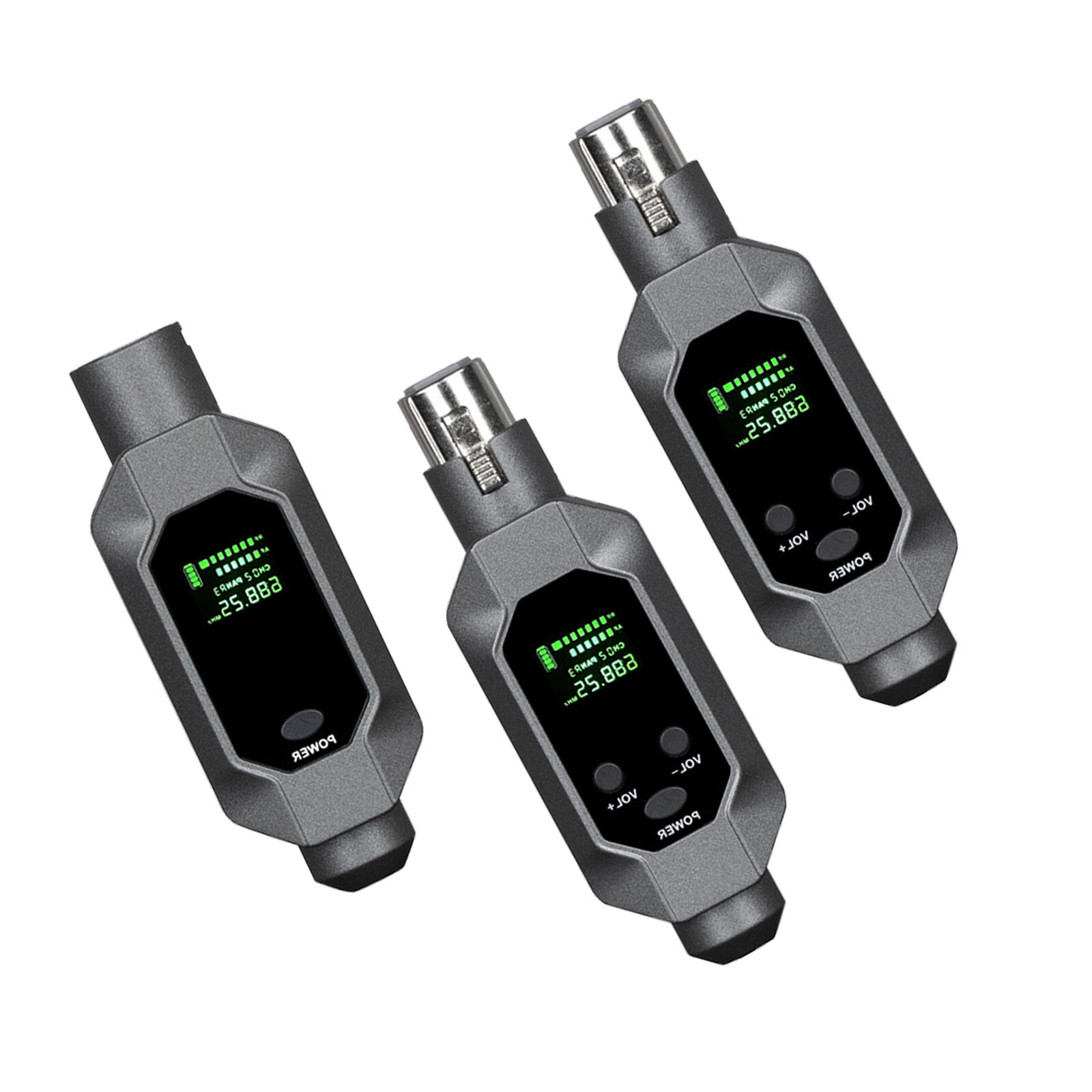 Wired to Wireless Microphone System Converter Transmitter Receiver Rechargeable
