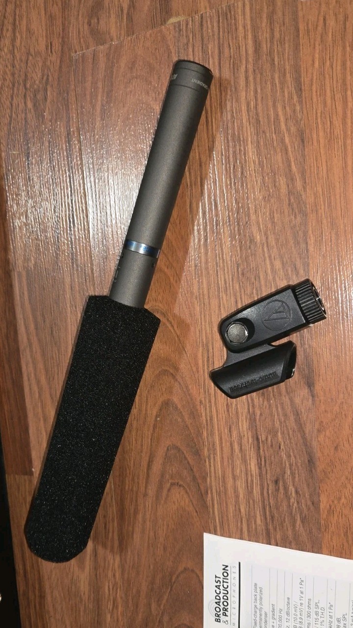 Audio-Technica AT897 Line + Gradient Condenser Shotgun Microphone NICE with Case