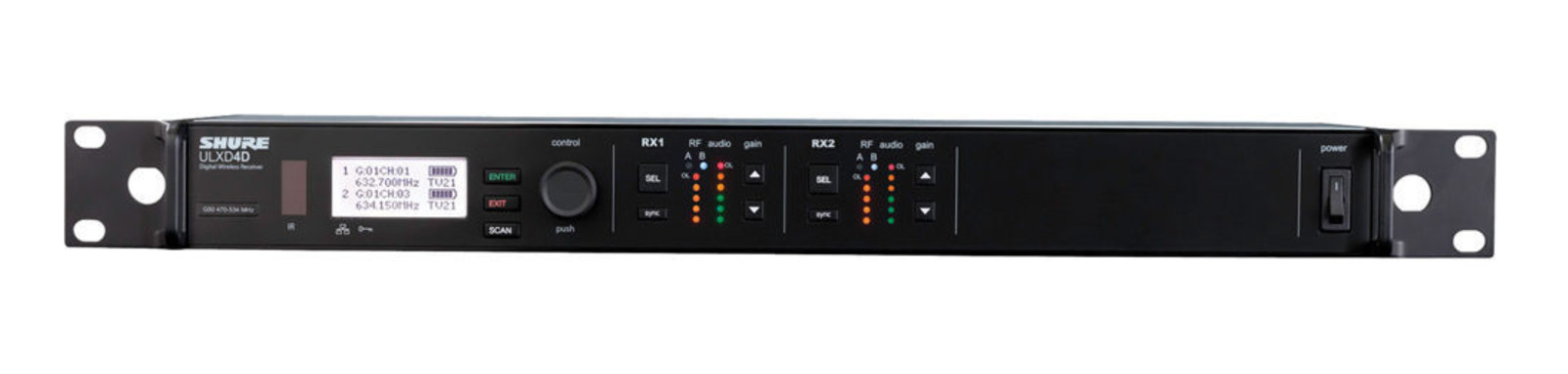 Shure ULXD4D J50 572-626MHz Digital Wireless Receiver