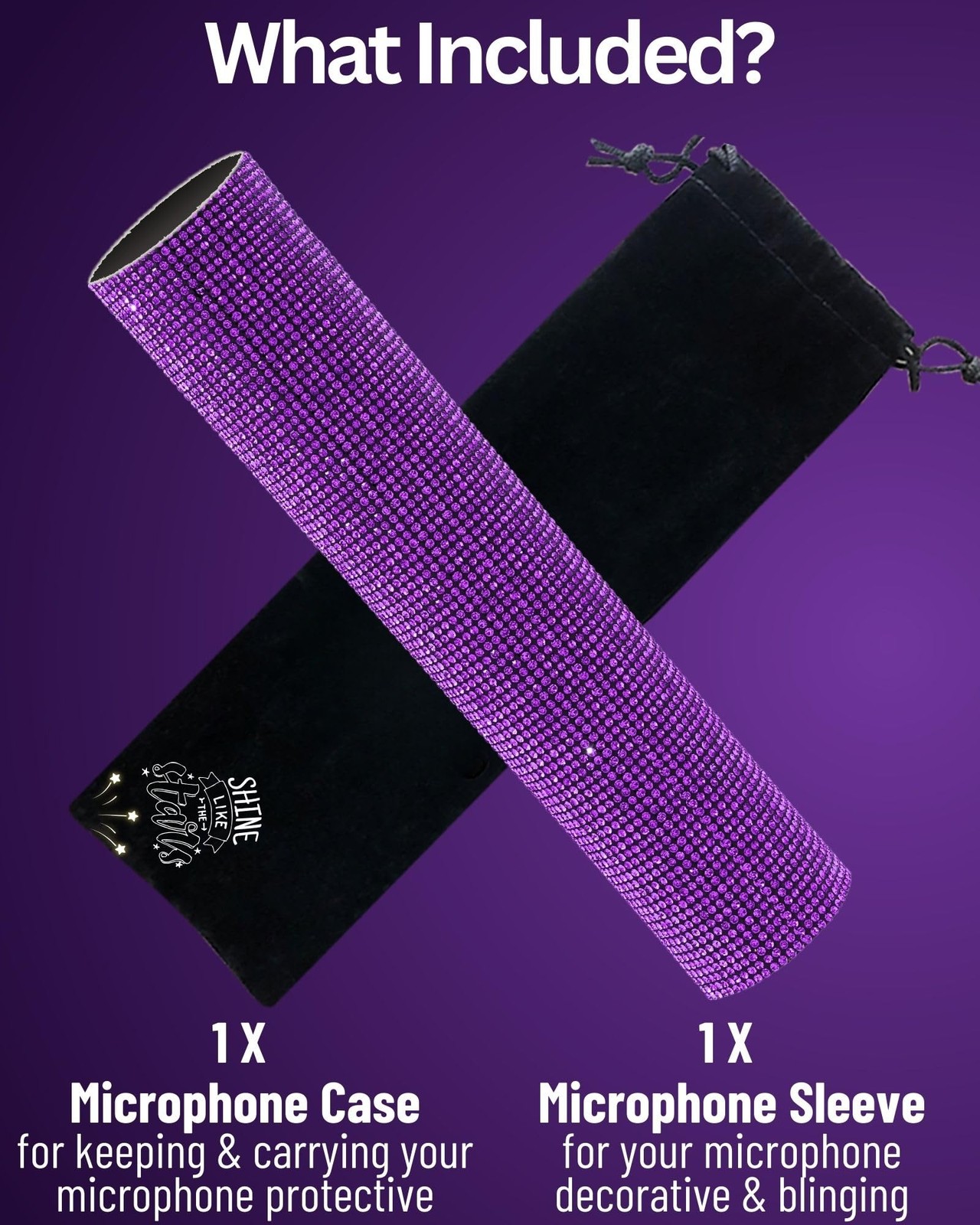 RhymKawa Mic Cover Shure SM58 Beta 58A Violet
