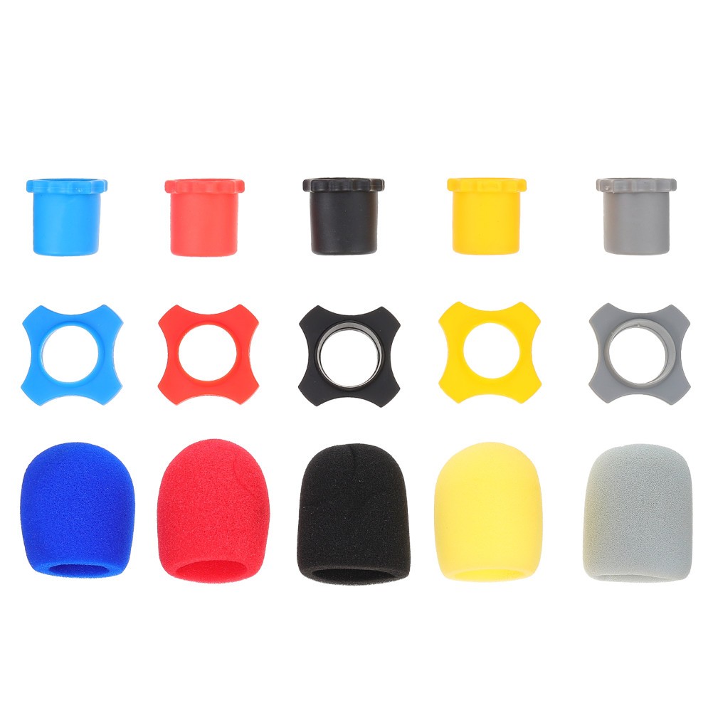 5 sets of Mic Protectors Professional Protectors Microphone Anti-rolling Rings