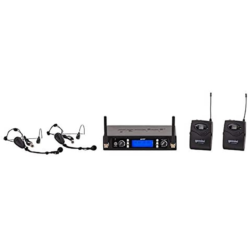 Gemini Sound Dual Headset w/ Detachable Wireless Microphone