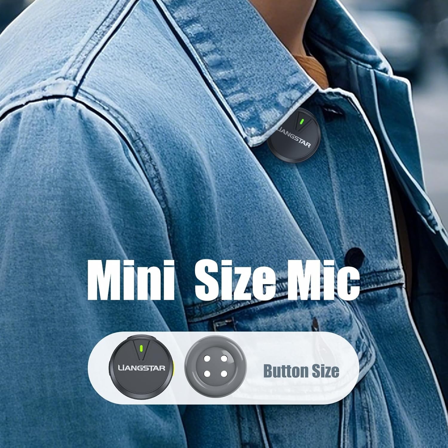 Microfono Lavalier Inalambrico Con Estuche Carga 36H Para Podcast Tiktok Youtub