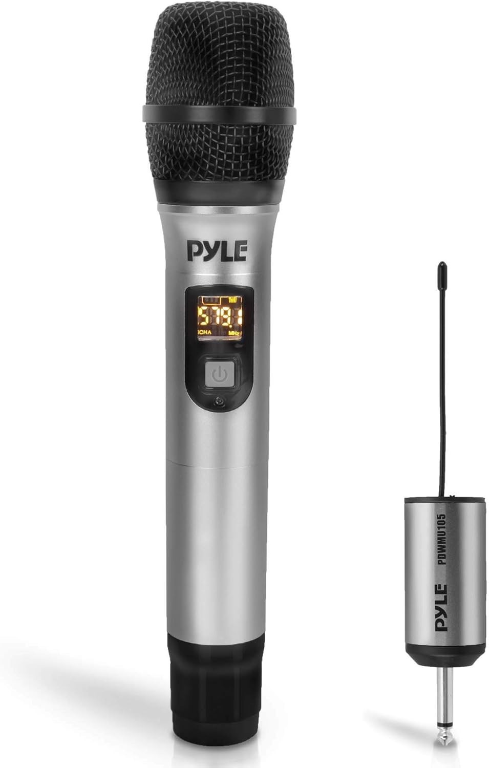 PYLE Portable UHF Wireless Microphone System – Professional Battery Operated