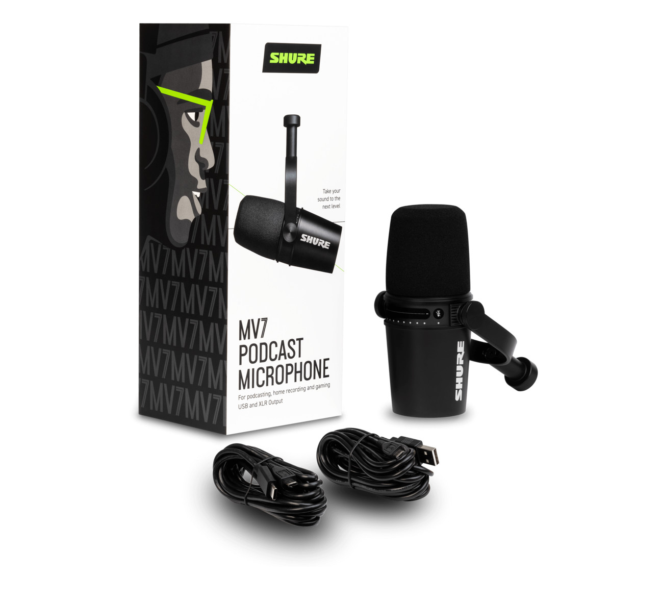 Shure MV7 Podcast Home Recording Microphone w/ XLR AND USB