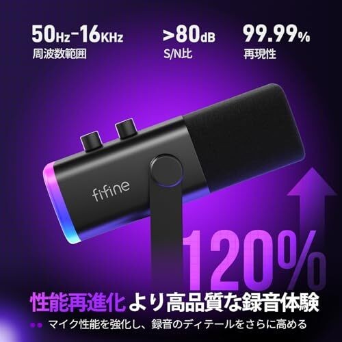 FIFINE XLR/USB Connection Dynamic Microphone for Gaming Distribution