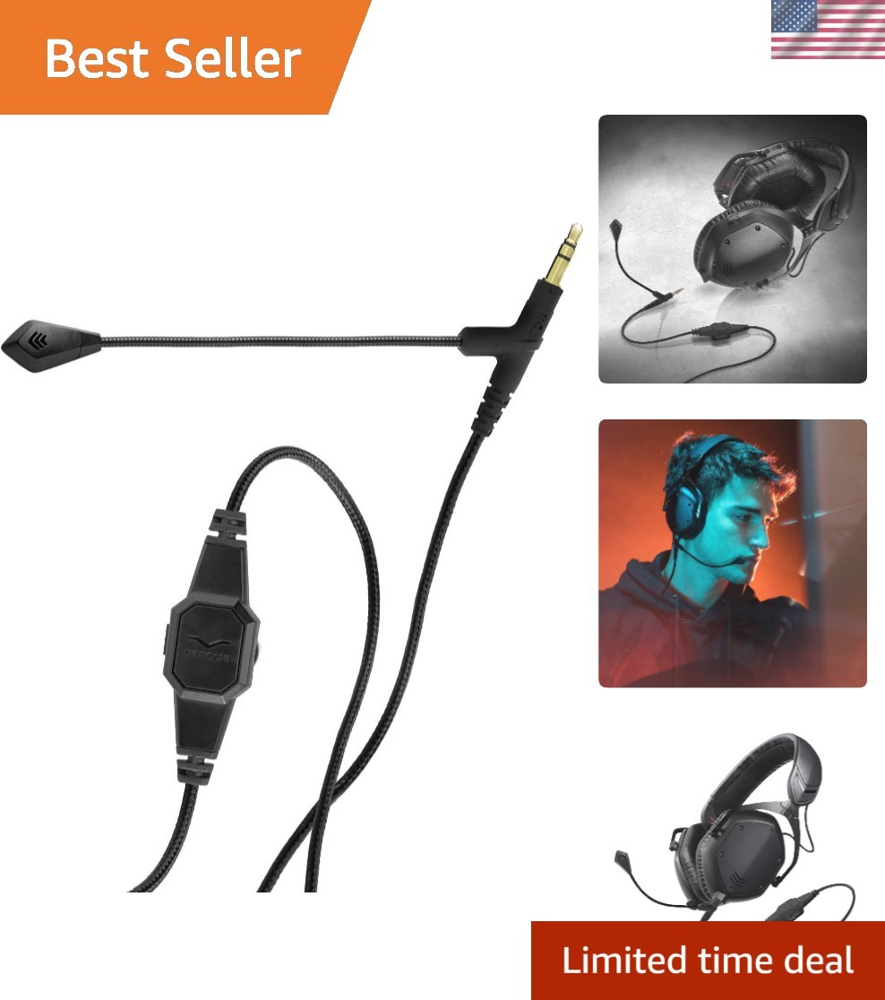 BoomPro Gaming Microphone – Clarity & Flexibility, 3.5mm Jack – Black