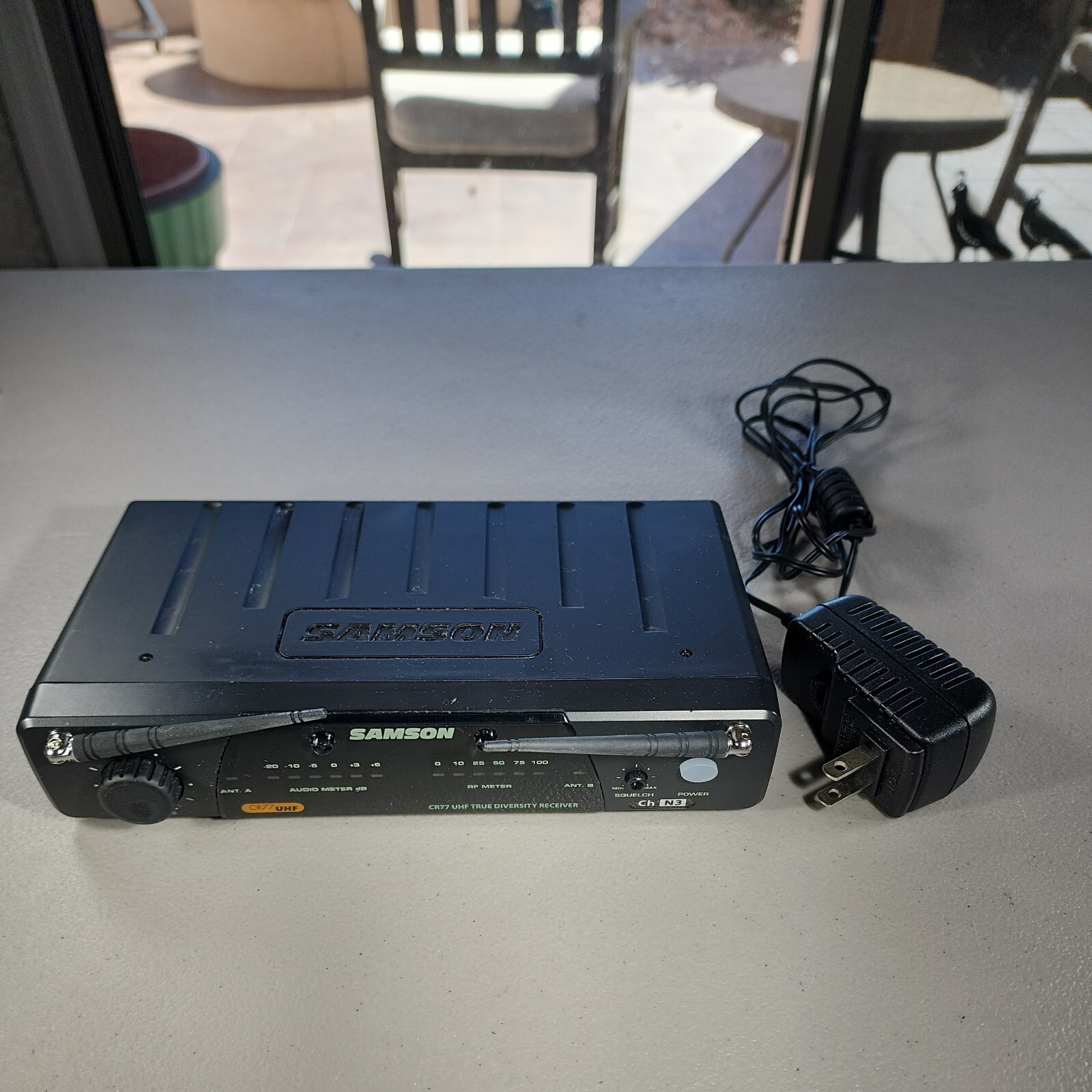 Samson CR77 UHF True Diversity Receiver Ch U2 w/ AC Adapter