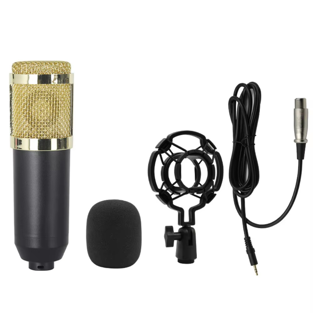 BM800 Condenser Microphone Kit Computer Sound Card Streaming Audio Mixer Mobile