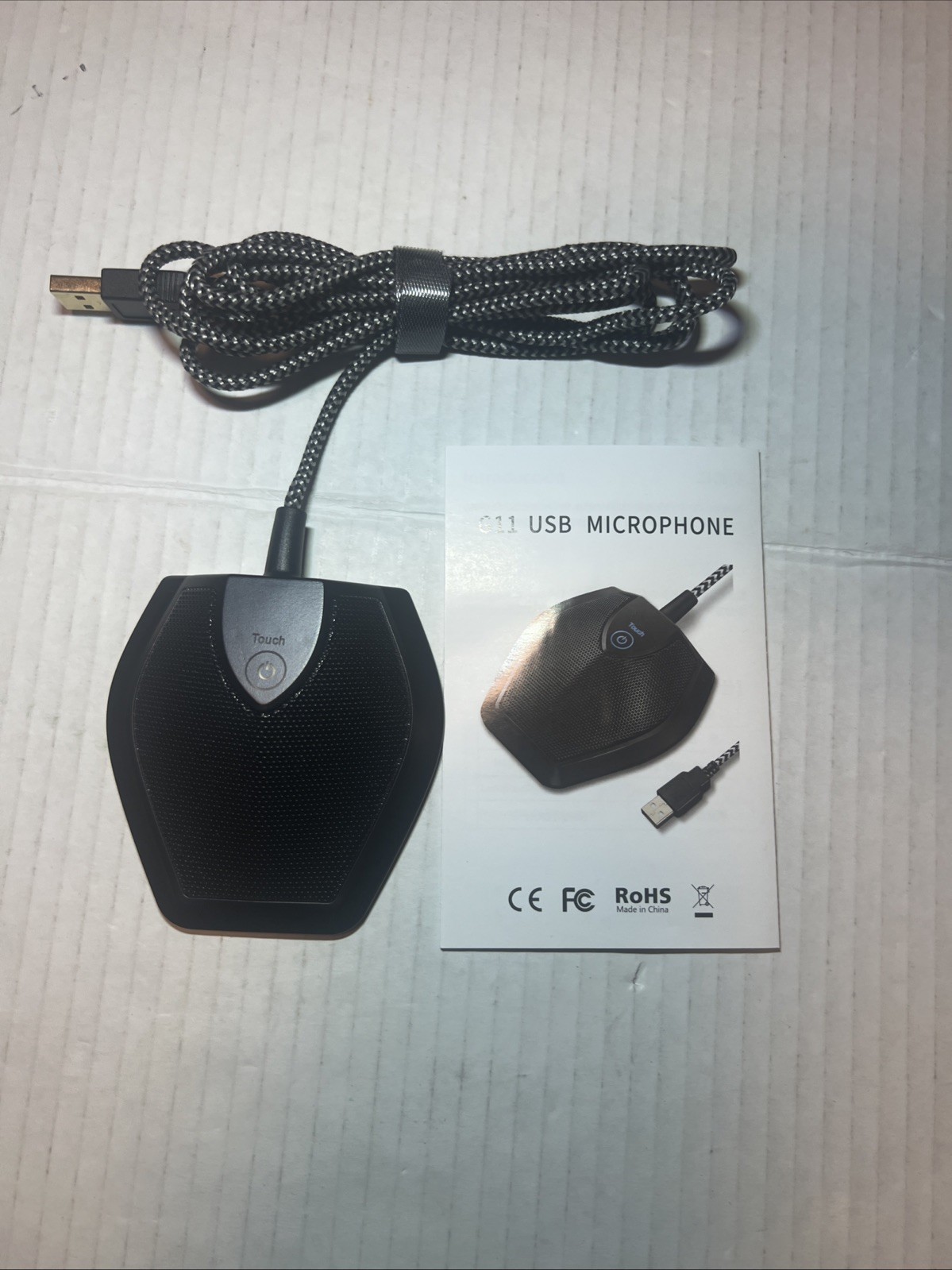 TONOR G11 Conference USB Microphone Omnidirectional Condenser PC Mic, Black