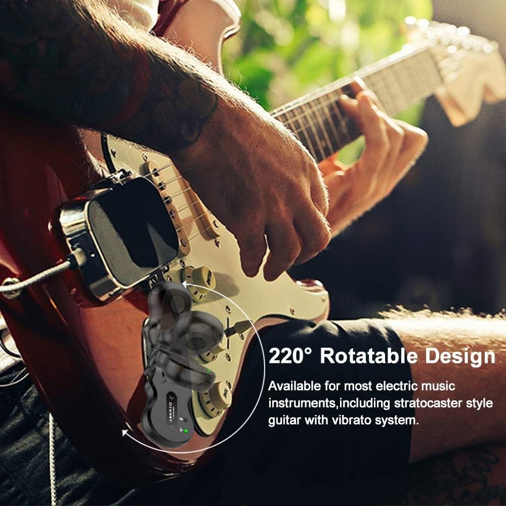 5.8GHz Wireless Guitar System with 220° Rotatable Plug for Versatile Use