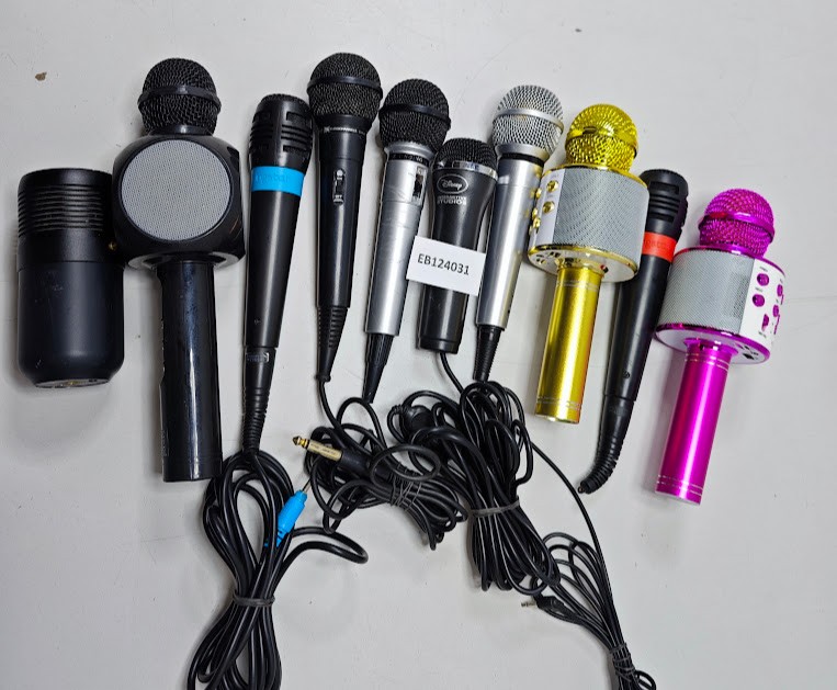 Lot of 10 Microphones – Untested, Signs of Use, Various Models