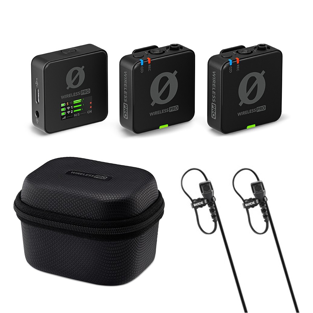RODE Wireless PRO 2-Person Clip-On Wireless Microphone Lavalier System