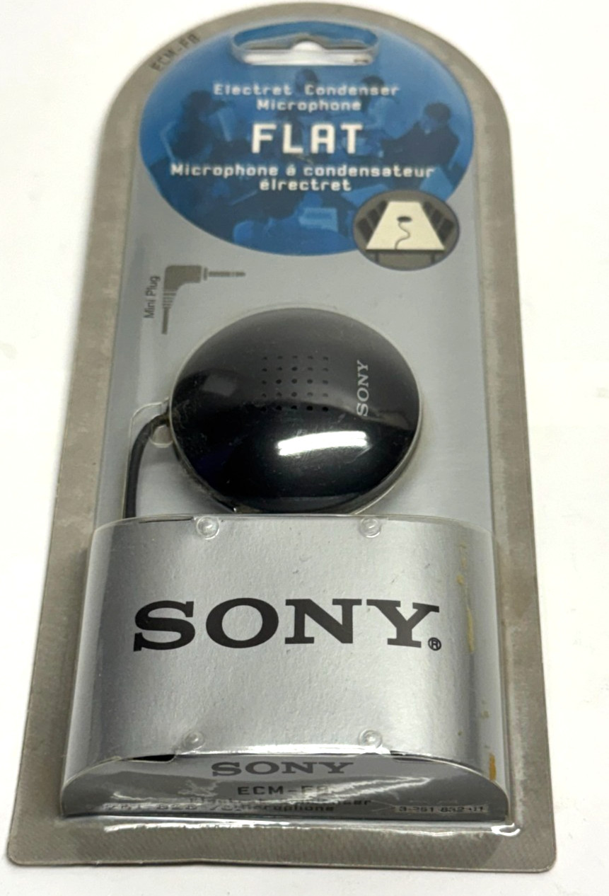Vintage FACTORY SEALED Sony ECM-F8 – TableTop Boundary Condenser Microphone