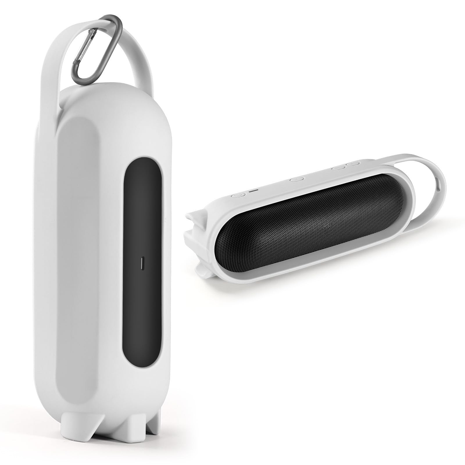 OURHZTB Silicone Protective Case Cover Compatible for Beats Pill 2024 Gray