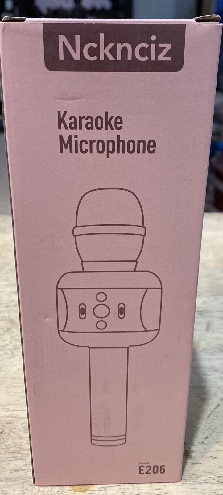 Ncknciz Karaoke Bluetooth Microphone Kids 4 In 1 Toy – Rose Red NEW