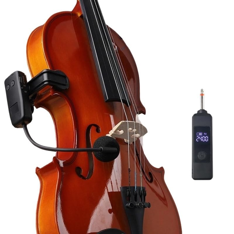 MICVISTA Professional Wireless Violin Microphone, Pickup Clip-on…