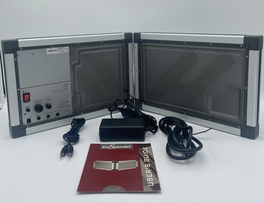 Speaker Portable Ultra Voice Amplification System GoSpeak VP3300 40Watt Case Inc