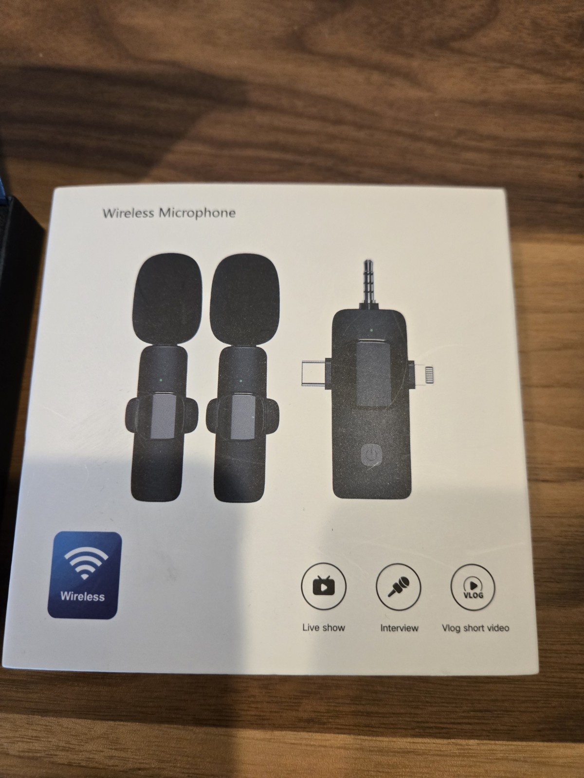 3-in-1 Wireless Microphone for iPhone Android Camera iPad USB-C Microphone Kit
