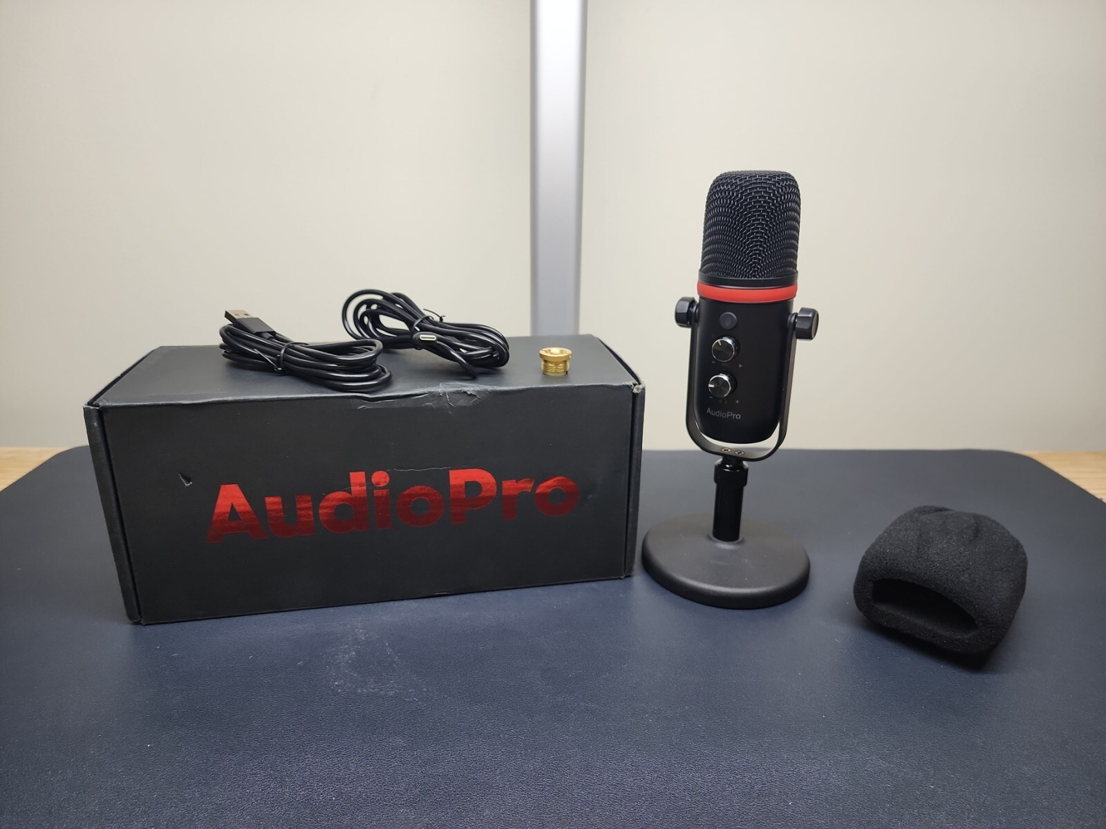 AudioPro Professional USB Condenser Microphone Built-in Noise Reduction Chip
