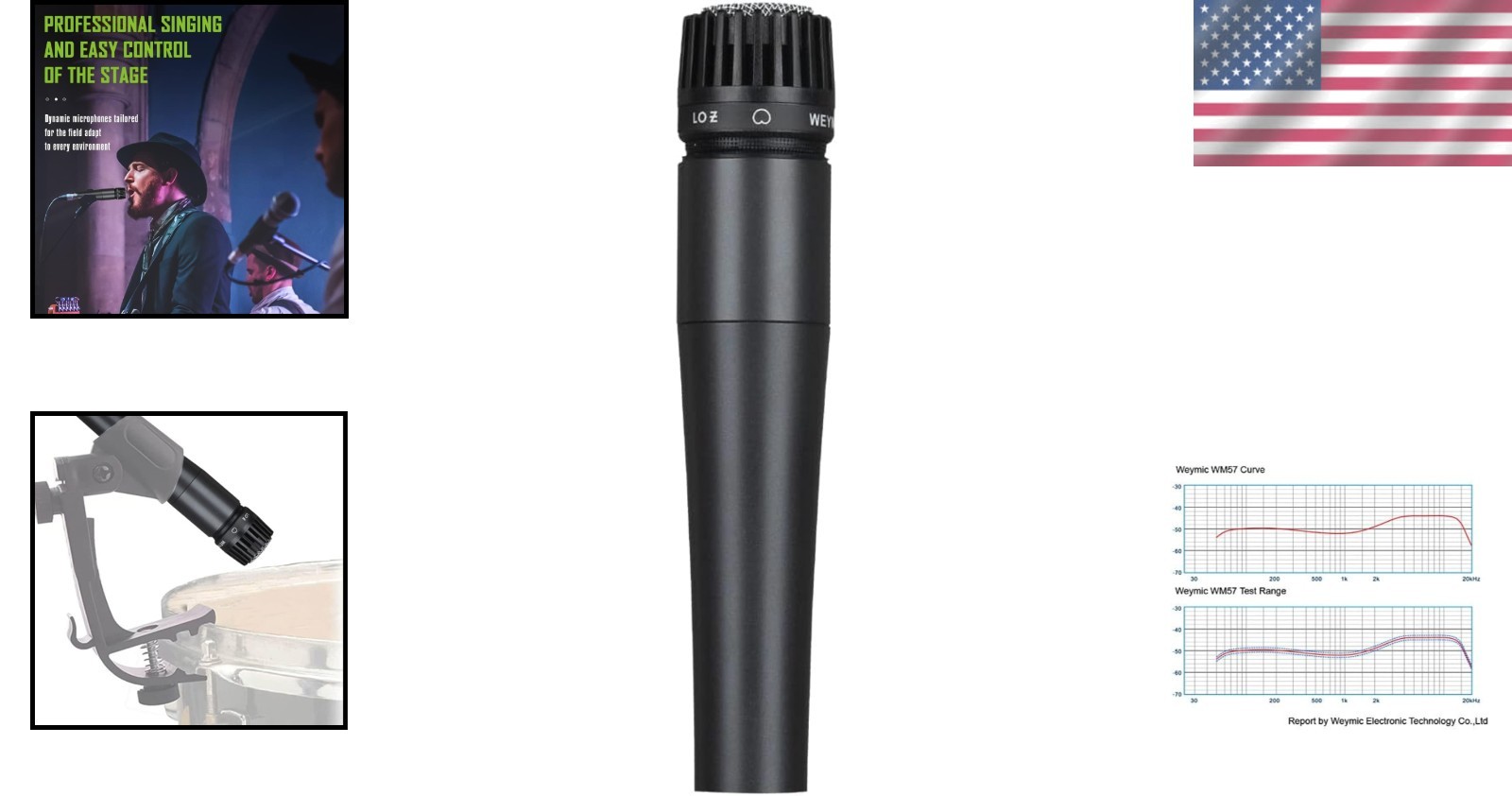 Professional Dynamic Cardioid Microphone for Instruments & Vocals
