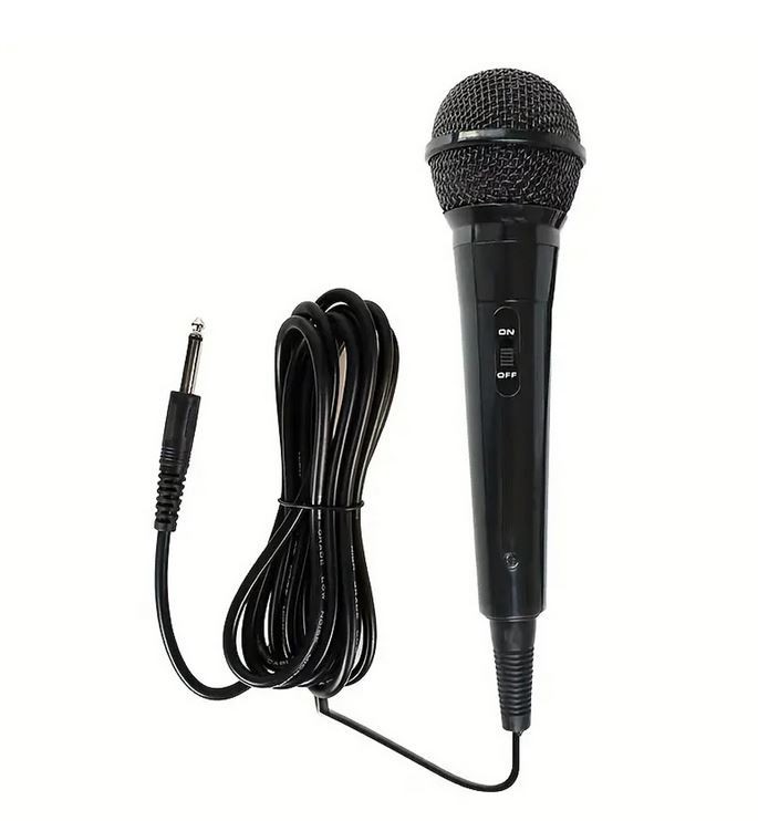 Wired Dynamic Microphone 6.5mm Plug/2-Meter Cable for Karaoke and Parties