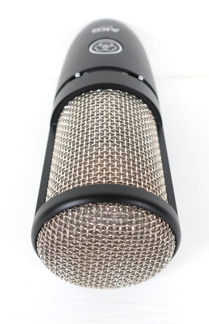 AKG P220 Condenser Microphone w/ Shockmount + XLR Cable + Hard Case – Pre-Owned