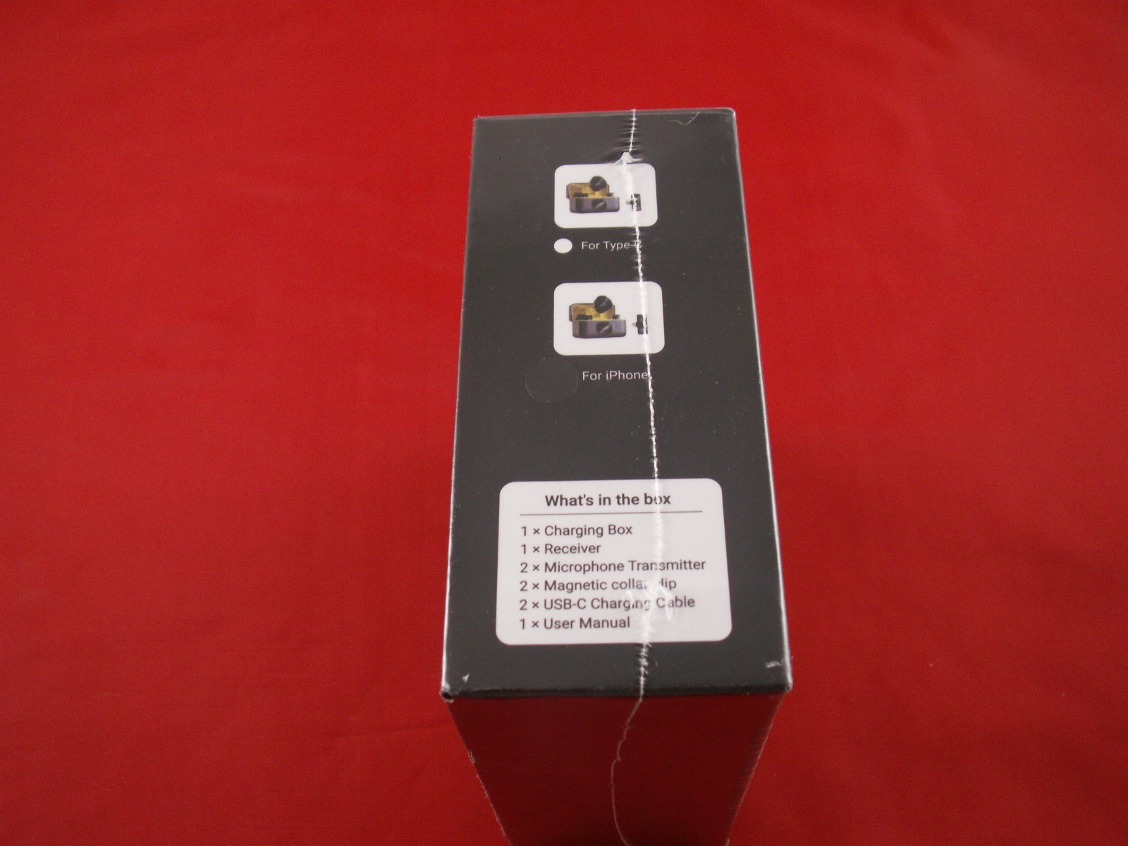 Hingso Wireless Lavalier Microphone for iPhone (Lightning) 48khz, 50Hrs Battery