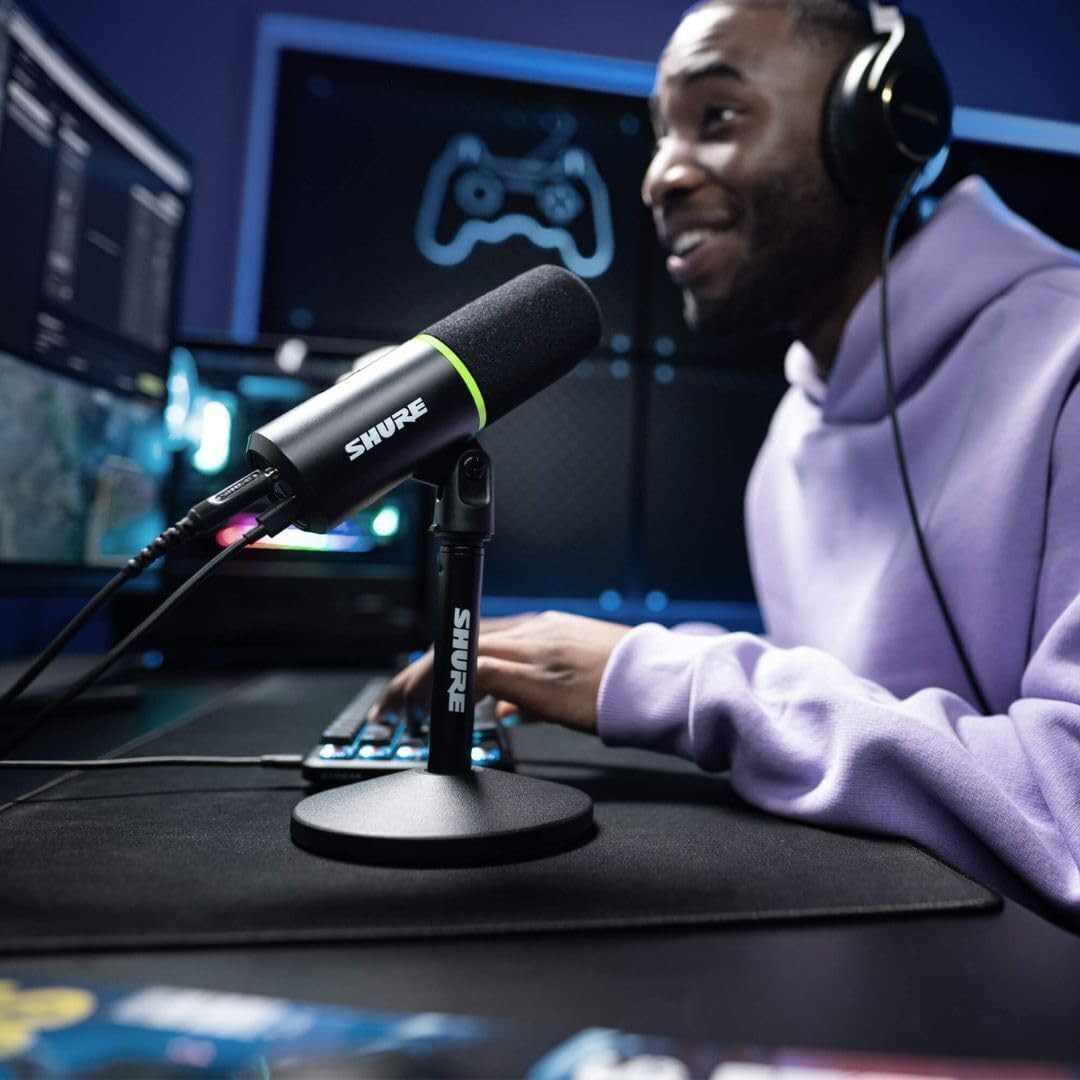MV6 USB Gaming Microphone for Streaming, Podcasting & Recording – Dynamic USB-C