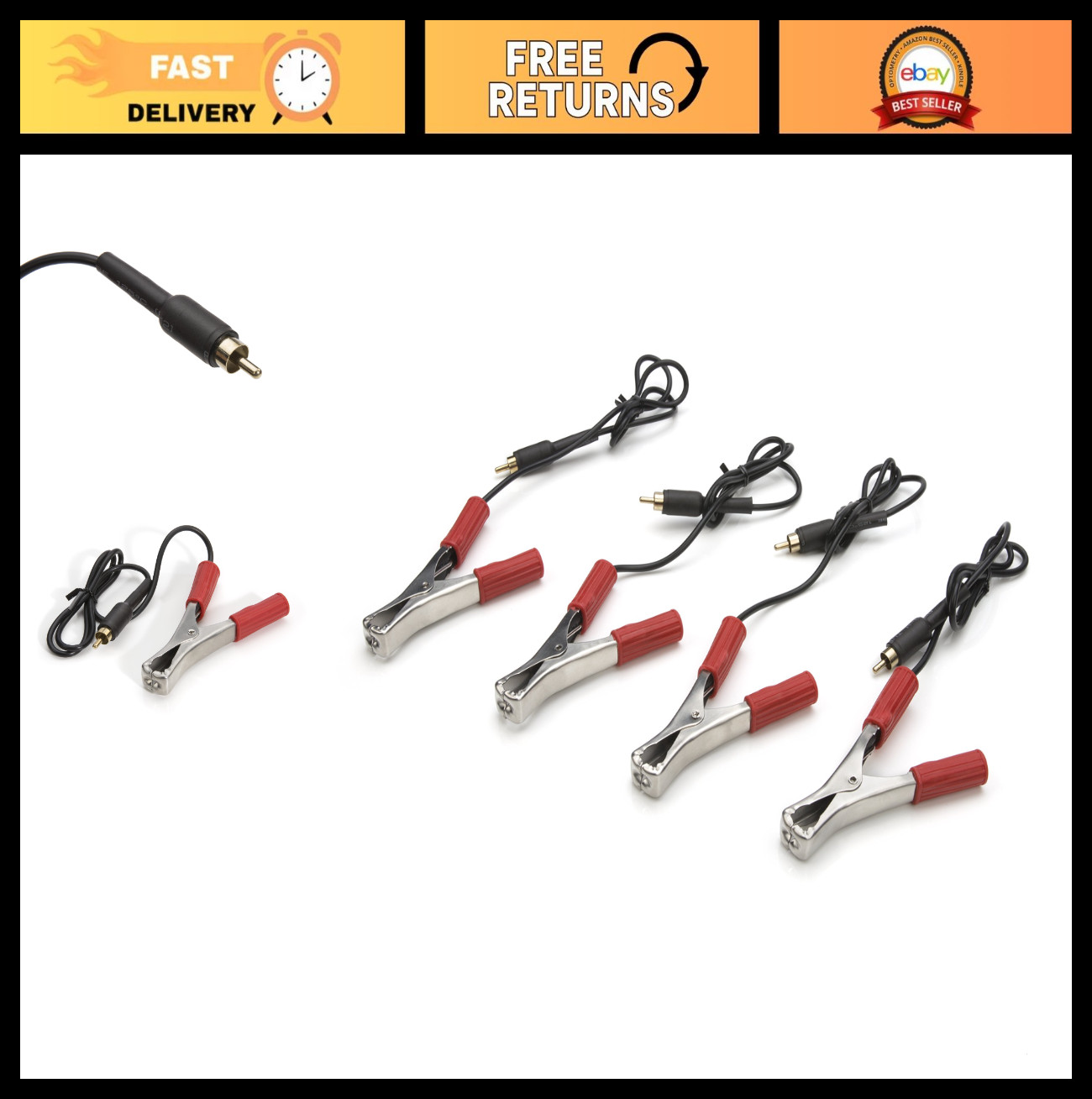 Wireless Microphone Transmitter Lead & Clamp Replacement Pack for Auto Diagnosti