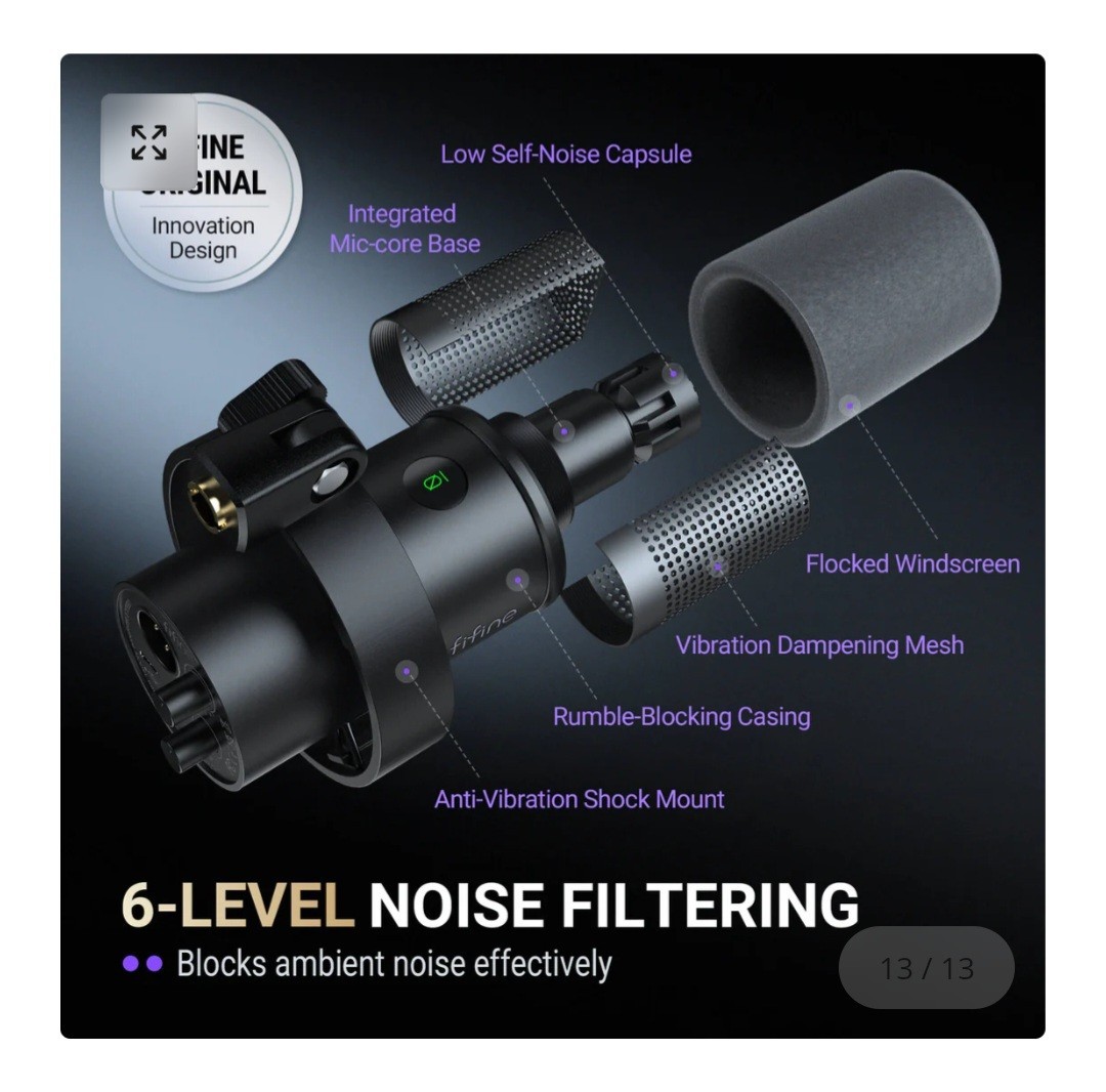 FIFINE AmpliTank K688CT USB/XLR Dynamic Microphone